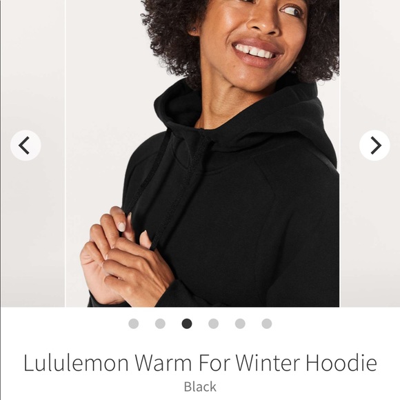 lululemon Warm for Winter black hoodie sz8 - Picture 3 of 12